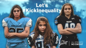 Super Bowl tweet featuring Oak Hills students